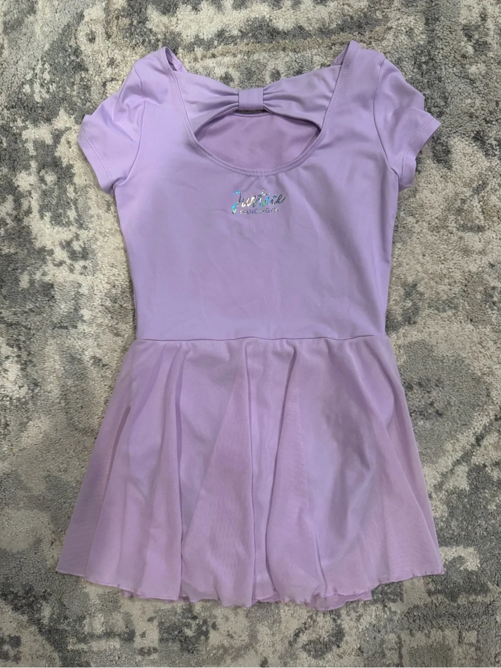 Justice Lavender Girls' Dance Leotard with Skirt